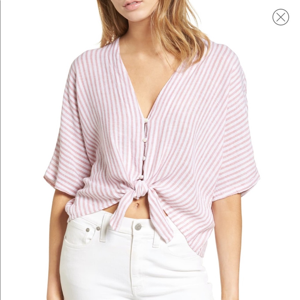 RAILS Thea Tie Front Crop Top